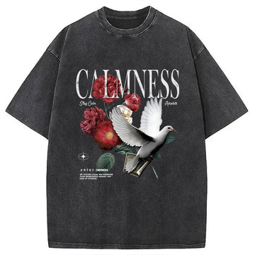 Personality fashion Hip Hop Vintage Hipster Edgy Urban Washed T-Shirt