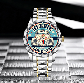 Customized Vintage Automobile Timepiece – Personalized Name Engraved Car-patterned Watch - A Gift For Friend,Family,Car Lovers