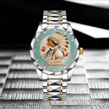 Customized Indigenous Watch - Personalized Name – Gifts for Indigenous Pride Supporters, Indigenous Culture Lovers, Friends
