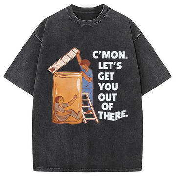 Personality fashion NA Recovery Washed T-Shirt