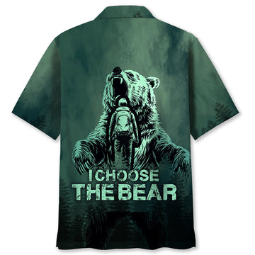 Hiking I Choose The Bear Hawaiian Shirt