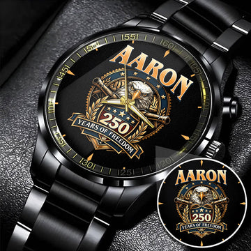 AARON Y250-01 Personalized Watch, 250 Years Of Freedom 1776-2026