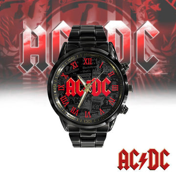 ACDC Band Stainless Steel Watch, ACDC Band Rock Music Watch