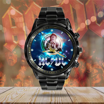 AC_DC x Angus Young Black Stainless Steel Watch – GNE 971