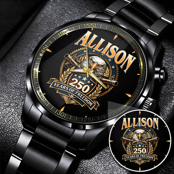 ALLISON Y250-01 Personalized Watch, 250 Years Of Freedom 1776-2026