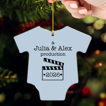 A Little Star Is Coming Soon Personalized Acrylic Ornament Baby Announcement Gift Expecting Parents Gift With Custom Name