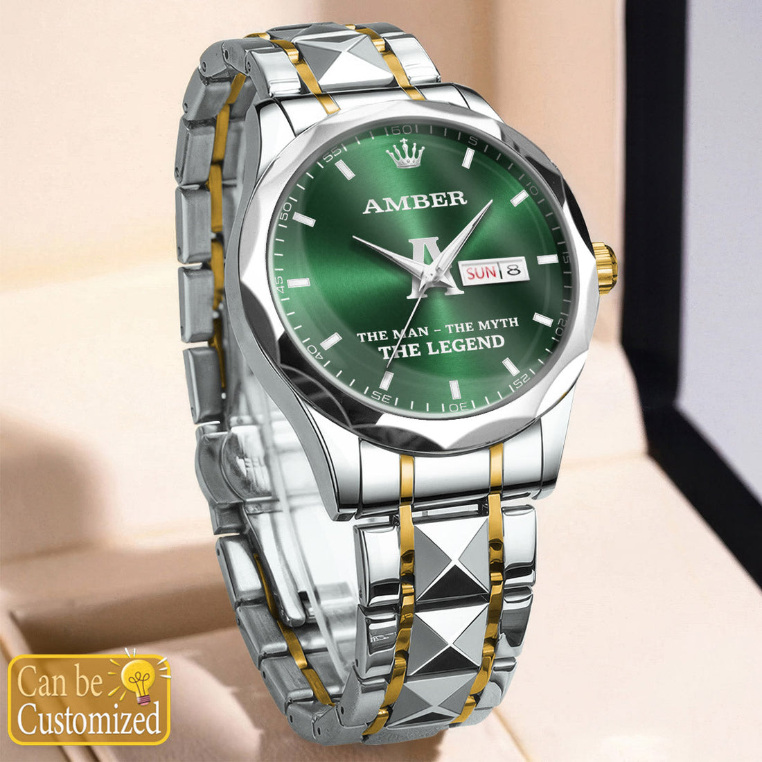 AMBER K3579-101 Luxury Alloy-Men Watch, Personalized Premium Gift for Anniversary