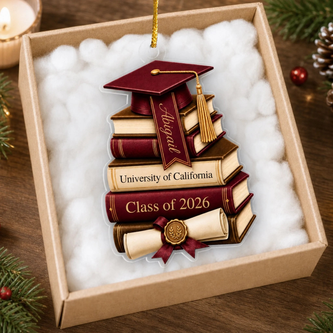 A Meaningful Gift For The Journey Ahead Personalized Acrylic Ornament Graduation Gift Class Of 2027 Graduation Ornament