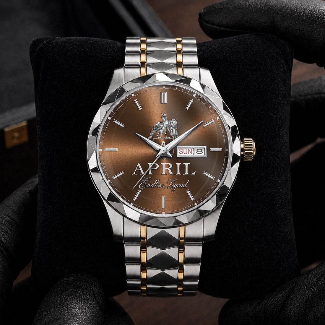 APRIL K3579-106 Luxury Alloy-Men Watch, Personalized Premium Gift for Anniversary