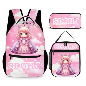 Adorable Fruit Princess Customized Backpack - Personalized Name - Gifts For Girls