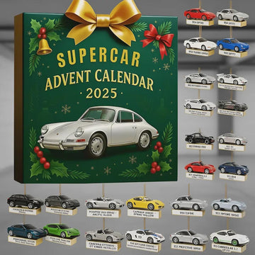 Advent Calendar 2026 Supercar 24 Mini Model Sports Cars For Christmas Countdown Perfect Gift For Car Enthusiasts Collectors And Boys