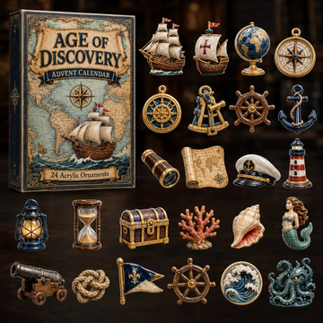 Age Of Discovery Marine Advent Calendar 2026 - 24-Day Countdown, Acrylic Charms Every Day Bring New Suprises