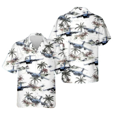 Air Force Tropical Hawaiian Shirt For Men, Airplane Hawaiian Shirts For Veteran HE0144