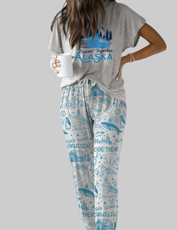 Alaska Cruise Casual Pajama Set