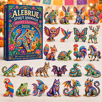 Alebrije Spirit advent calendar 2026 - 24-Day Countdown, Acrylic Charms