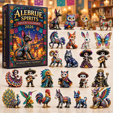 Alebrije Spirits Night advent calendar 2026 - 24-Day Countdown, Acrylic Charms