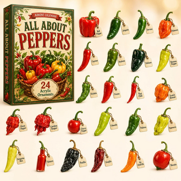 All About Peppers Advent Calendar 2026 - 24-Day Countdown, Acrylic Charms Every Day Bring New Suprises