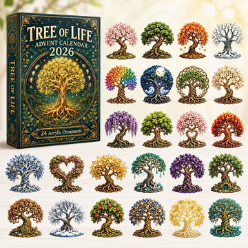 All Year Tree Of Life Advent Calendar 2026 - 24-Day Countdown, Acrylic Charms Every Day Bring New Suprises
