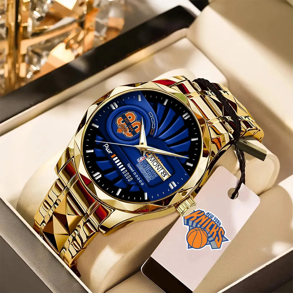 New York Knicks Logo 80th Anniversary 2026 Alloy Luxury Quartz Watch-PFZ10128