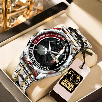 Star Wars 50th Anniversary Alloy Luxury Quartz Watch-PFZ10164