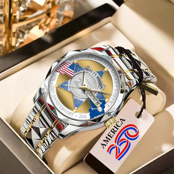 America250 Alloy Luxury Quartz Watch – TANTN 14626