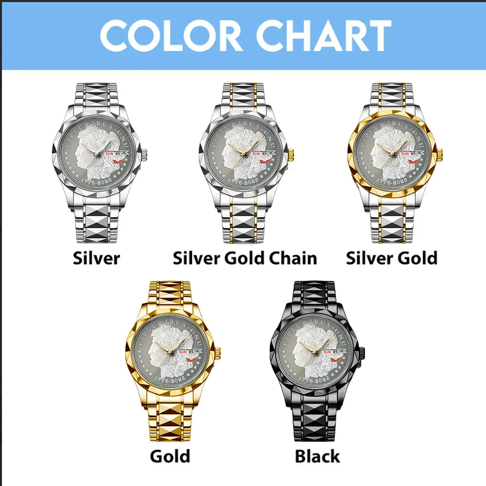 America250 Alloy Luxury Quartz Watch – TANTN 14730