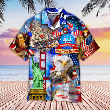America Eagle Victory Independence Day 4th Of July American Flag Aloha Hawaiian Shirts For Men Women, Perfect Gift For Summer, Patriot, Friend, Family
