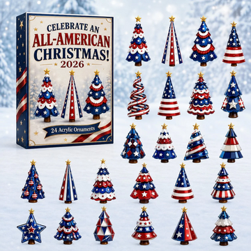 American Christmas Tree Advent Calendar 2026 - 24-Day Countdown, Acrylic Charms Every Day Bring New Suprises