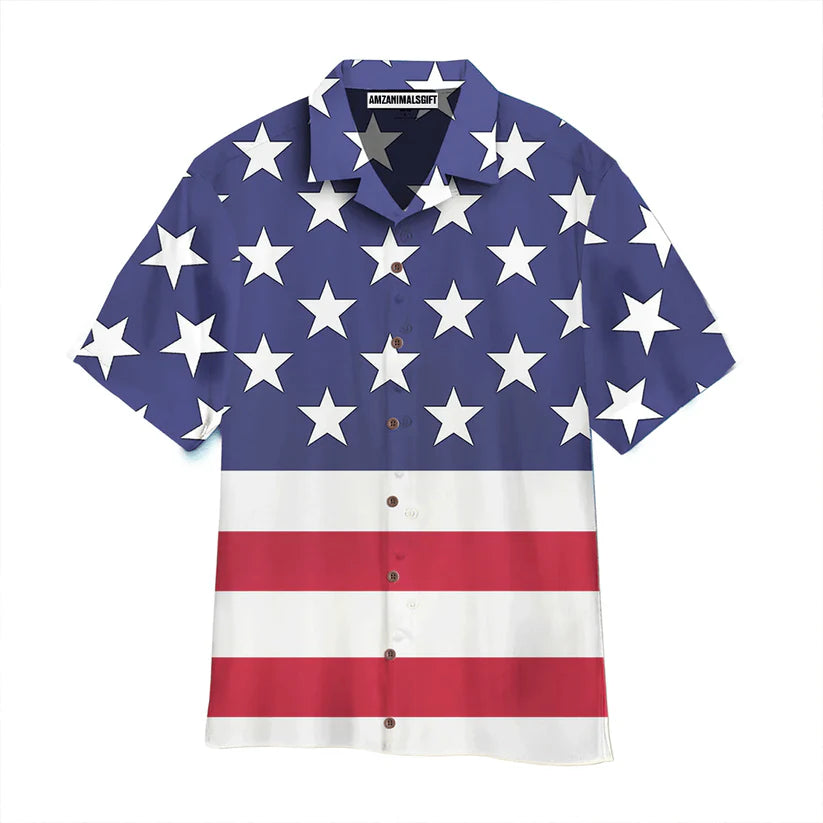 American Flag Aloha Hawaiian Shirts For Men Women, 4th July Gift For Summer, Friend, Family, Patriot, Independence Day