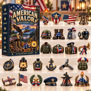 American Valor Advent Calendar 2026 - 24-Day Countdown, Acrylic Charms
