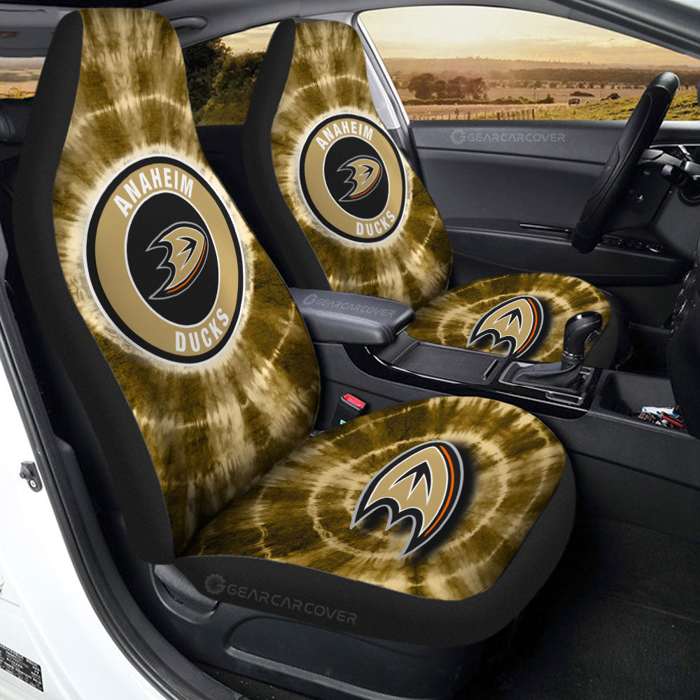 Anaheim Ducks Car Seat Covers Custom Tie Dye Car Accessories