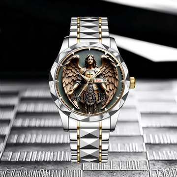 Angel Pattern Customized Watch - Personalized Name