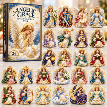 Angelic Grace advent calendar 2026 - 24-Day Countdown, Acrylic Charms