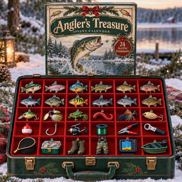 Anglers Treasure Advent Calendar 2026 - 24-Day Countdown, Acrylic Charms