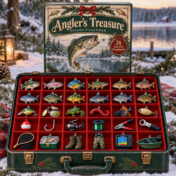 Anglers Treasure Advent Calendar 2026 - 24-Day Countdown, Acrylic Charms Every Day Bring New Suprises