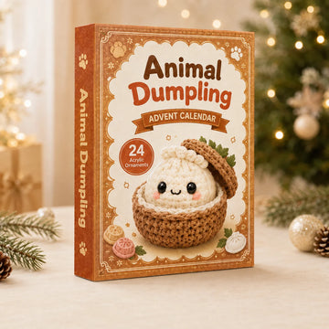 Animal Dumpling Advent Calendar 2026 - 24-Day Festive Countdown, Acrylic Charms Blind Box - Gift For Crochet Lovers48