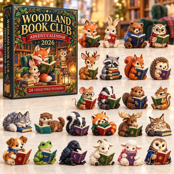 Animal Library Advent Calendar 2026 - 24-Day Countdown, Acrylic Charms