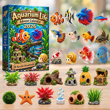 Aquarium Life Advent Calendar 2026 - 24-Day Countdown, Acrylic Charms