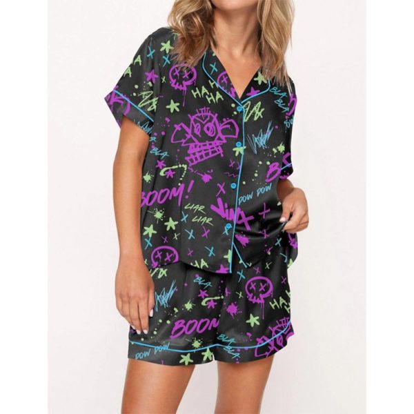 Arcane Jinx Graffiti Pajama Set For Women