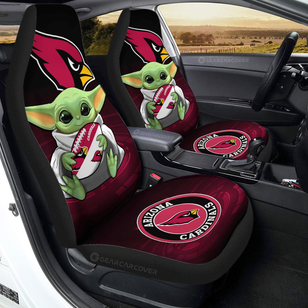 Arizona Cardinals Car Seat Covers Baby Yoda Car Accessories For Fan