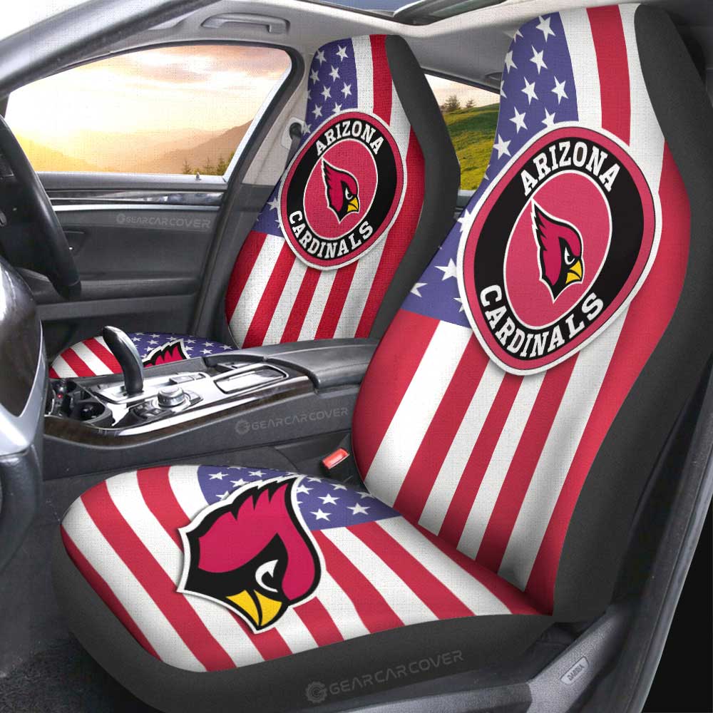 Arizona Cardinals Car Seat Covers Custom Car Decor Accessories