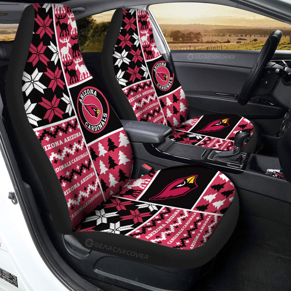 Arizona Cardinals Car Seat Covers Custom Ugly Style Car Accessories