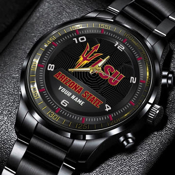 Arizona State Sun De vils Stainless Steel Watch