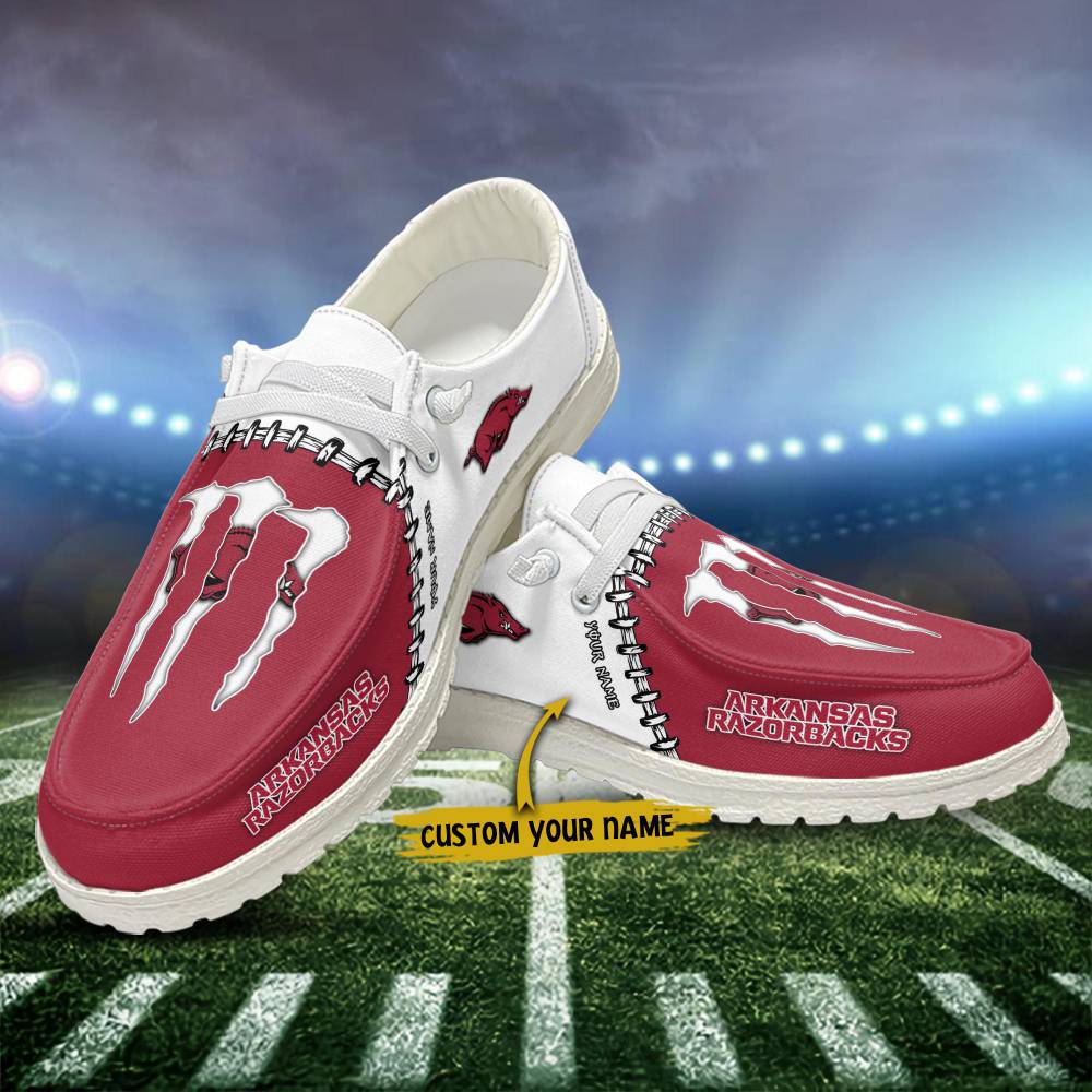 Arkansas Razorbacks Hey Dude Shoes, NCAA Shoes, Monster Energy Shoes For Sale - Ingenious Gifts Your Whole Family