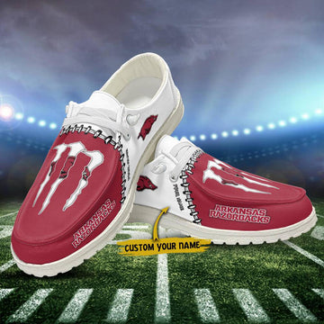 Arkansas Razorbacks Hey Dude Shoes, NCAA Shoes, Monster Energy Shoes For Sale - Ingenious Gifts Your Whole Family