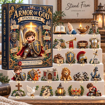 Armor of God advent calendar 2026 - 24-Day Countdown, Acrylic Charms