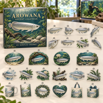 Arowana Advent Calendar 2026 - 24-Day Countdown, Acrylic Charms Every Day Bring New Suprises