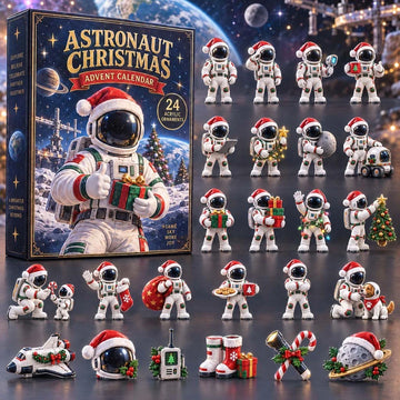 Astronaut Christmas Advent Calendar 2026 - 24-Day Countdown, Acrylic Charms