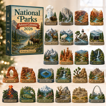 Ational Parks Advent Calendar 2026 24 Day Festive Countdown Acrylic Charms Blind Box Gift For Family Friends