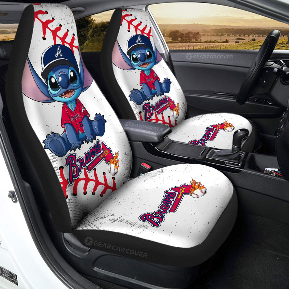 Atlanta Braves Car Seat Covers Stitch Theme Collection